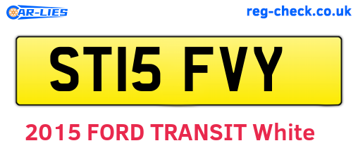 ST15FVY are the vehicle registration plates.