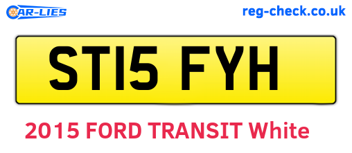 ST15FYH are the vehicle registration plates.