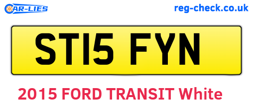 ST15FYN are the vehicle registration plates.