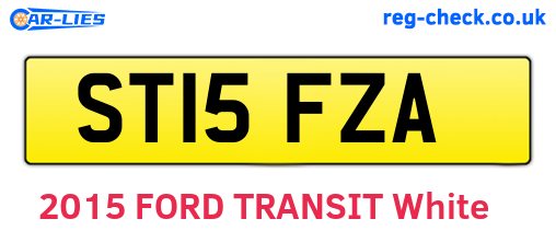 ST15FZA are the vehicle registration plates.