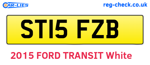 ST15FZB are the vehicle registration plates.
