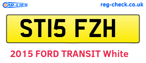 ST15FZH are the vehicle registration plates.