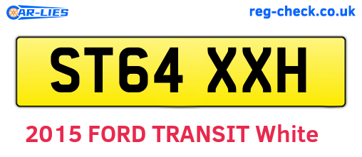 ST64XXH are the vehicle registration plates.