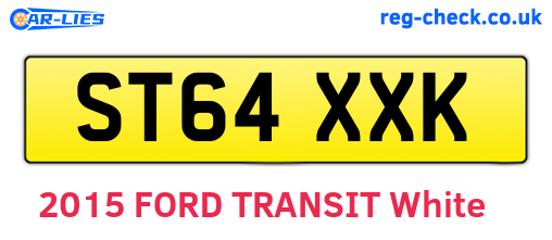 ST64XXK are the vehicle registration plates.