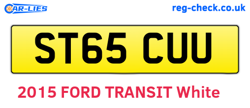 ST65CUU are the vehicle registration plates.