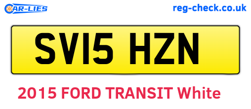 SV15HZN are the vehicle registration plates.
