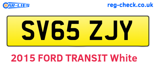SV65ZJY are the vehicle registration plates.
