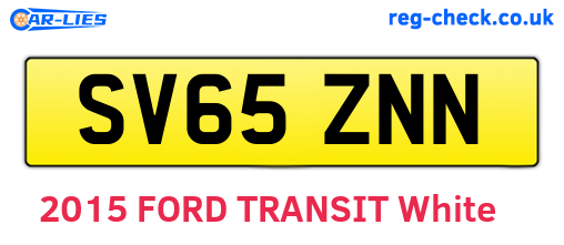 SV65ZNN are the vehicle registration plates.