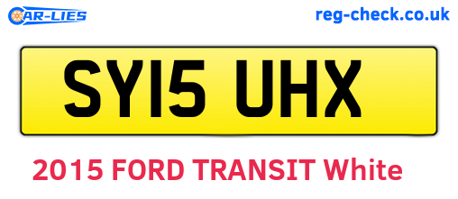SY15UHX are the vehicle registration plates.