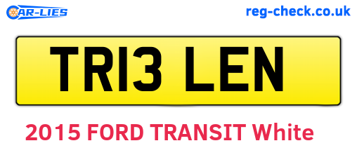 TR13LEN are the vehicle registration plates.