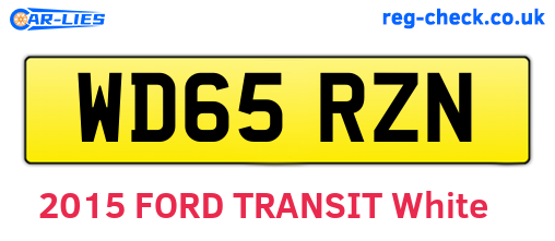 WD65RZN are the vehicle registration plates.