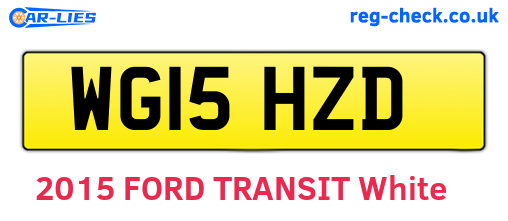 WG15HZD are the vehicle registration plates.