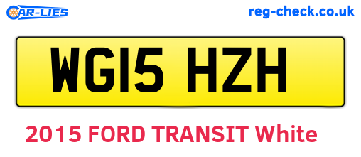 WG15HZH are the vehicle registration plates.
