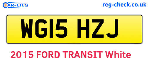 WG15HZJ are the vehicle registration plates.