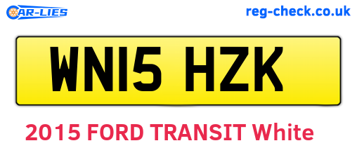 WN15HZK are the vehicle registration plates.