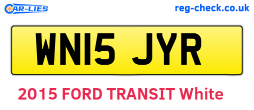 WN15JYR are the vehicle registration plates.