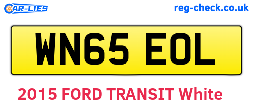 WN65EOL are the vehicle registration plates.