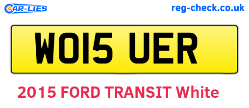 WO15UER are the vehicle registration plates.