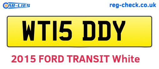 WT15DDY are the vehicle registration plates.