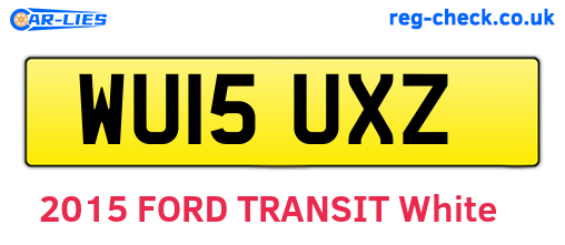 WU15UXZ are the vehicle registration plates.