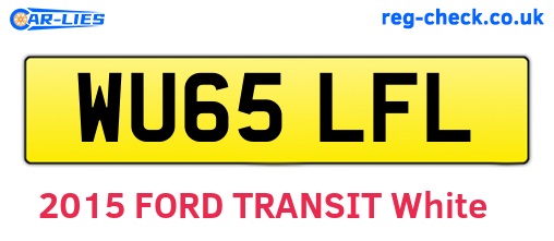 WU65LFL are the vehicle registration plates.