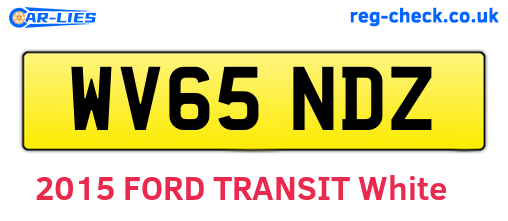 WV65NDZ are the vehicle registration plates.