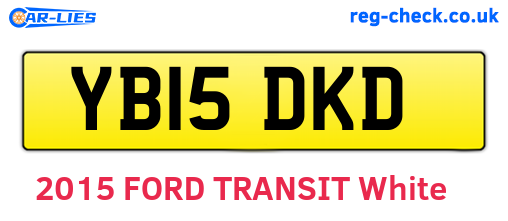 YB15DKD are the vehicle registration plates.