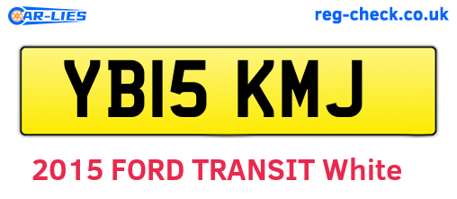 YB15KMJ are the vehicle registration plates.