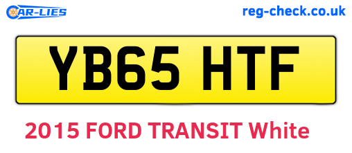 YB65HTF are the vehicle registration plates.
