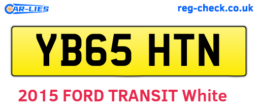 YB65HTN are the vehicle registration plates.