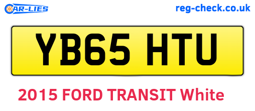 YB65HTU are the vehicle registration plates.