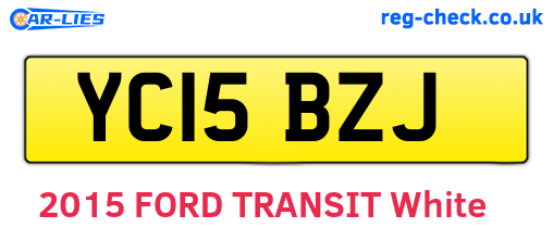 YC15BZJ are the vehicle registration plates.