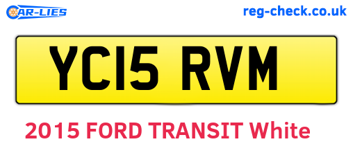 YC15RVM are the vehicle registration plates.