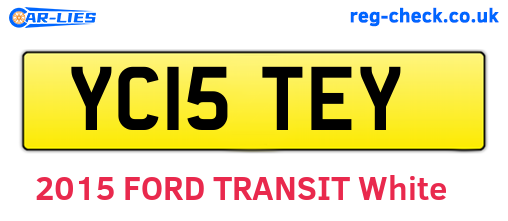 YC15TEY are the vehicle registration plates.