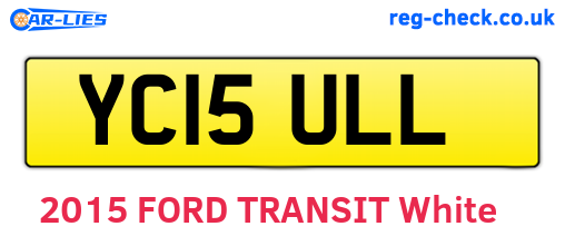 YC15ULL are the vehicle registration plates.