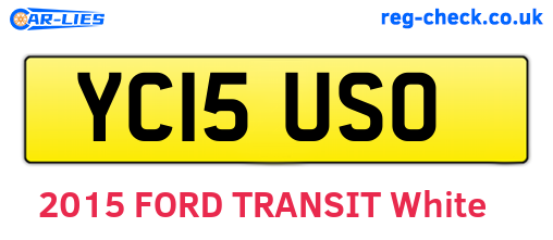 YC15USO are the vehicle registration plates.