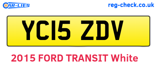 YC15ZDV are the vehicle registration plates.