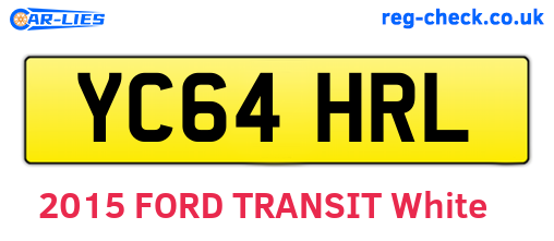 YC64HRL are the vehicle registration plates.