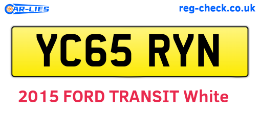 YC65RYN are the vehicle registration plates.