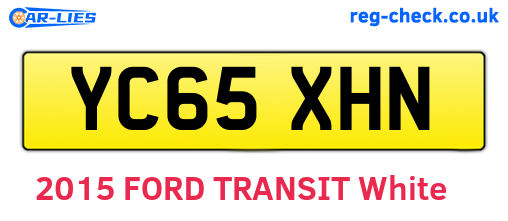 YC65XHN are the vehicle registration plates.