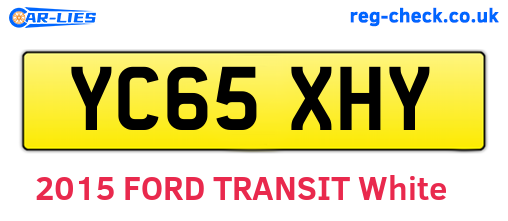 YC65XHY are the vehicle registration plates.