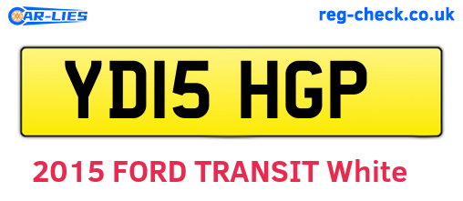 YD15HGP are the vehicle registration plates.