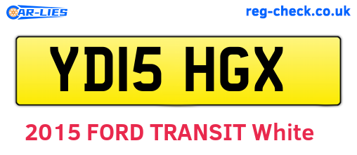 YD15HGX are the vehicle registration plates.