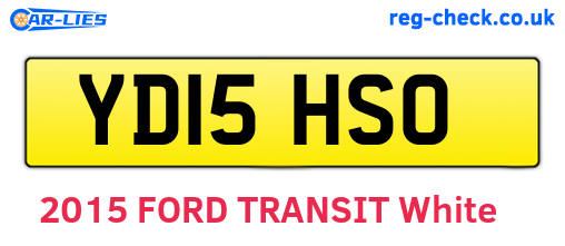 YD15HSO are the vehicle registration plates.