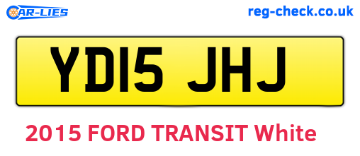 YD15JHJ are the vehicle registration plates.
