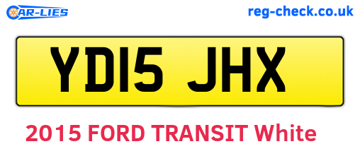 YD15JHX are the vehicle registration plates.