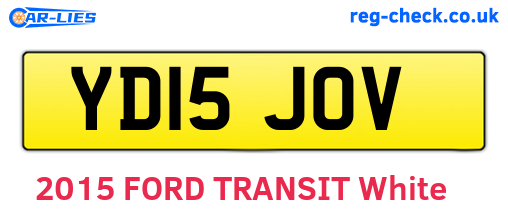 YD15JOV are the vehicle registration plates.