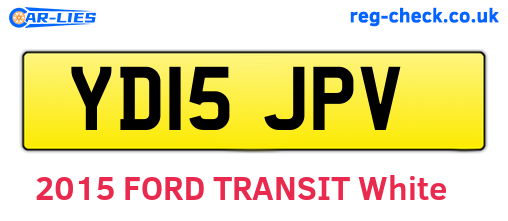 YD15JPV are the vehicle registration plates.