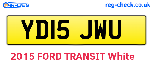 YD15JWU are the vehicle registration plates.