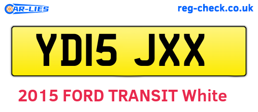 YD15JXX are the vehicle registration plates.